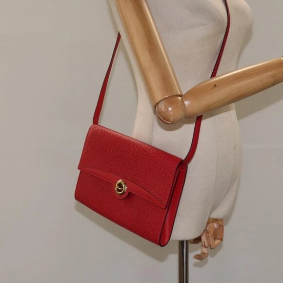 LOUIS VUITTON Epi Pochette Arche Shoulder Bag Red - Picture 14 of 16
